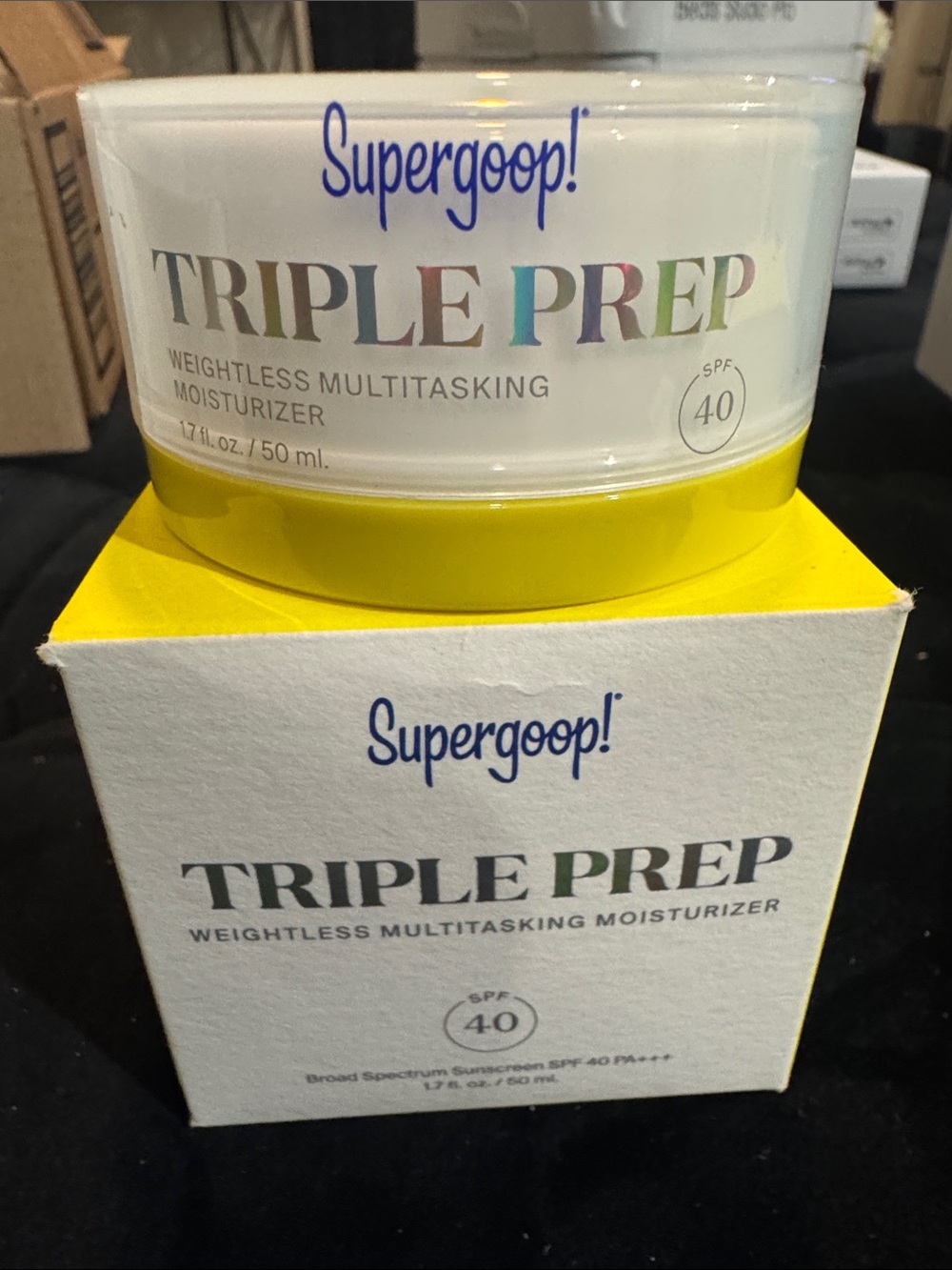 New in Box Supergoop Triple Prep Moisturizer with SPF 40